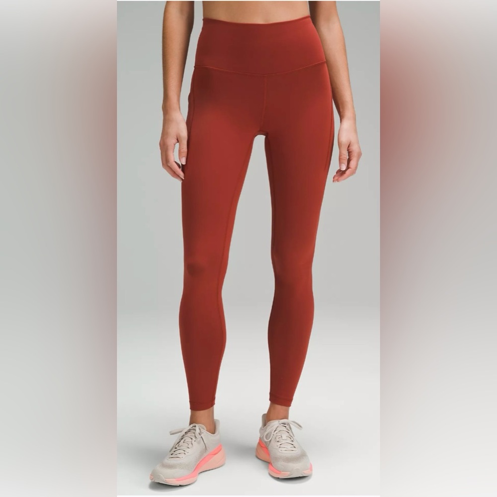 Lululemon Wunder Train High-Rise Tight 28" in Terra Orange Size 4